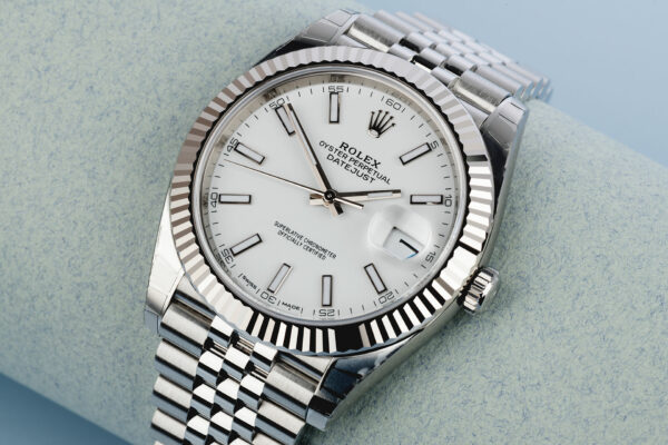 Rolex Datejust 41 White Dial Gold & Steel Men’s Watch M126334-0009 ...