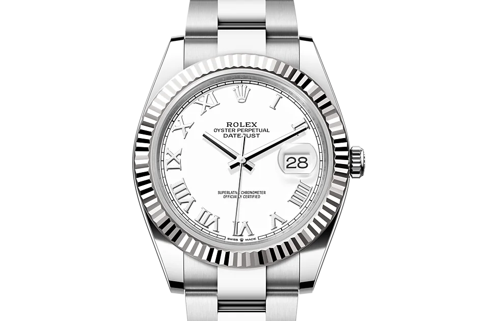 Rolex Datejust M126334-0023 Oyster, 41 mm, Oystersteel and white gold