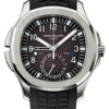 Patek Philippe Aquanaut Dual Time Black Dial Automatic Men's Watch 5164A-001