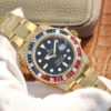 Rolex Submariner Golden Blue / Red Diamond Black Dial 40mm