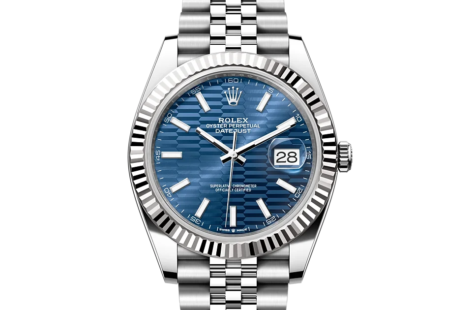 Rolex Datejust M126334-0002 Oyster, 41 mm, Oystersteel and White Gold