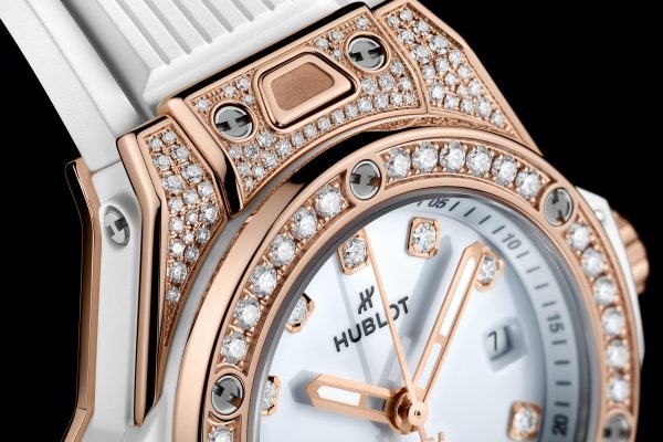 Hublot Big Bang ONE CLICK KING GOLD WHITE PAVÉ Ref# 485.OE.2210.RW.1604