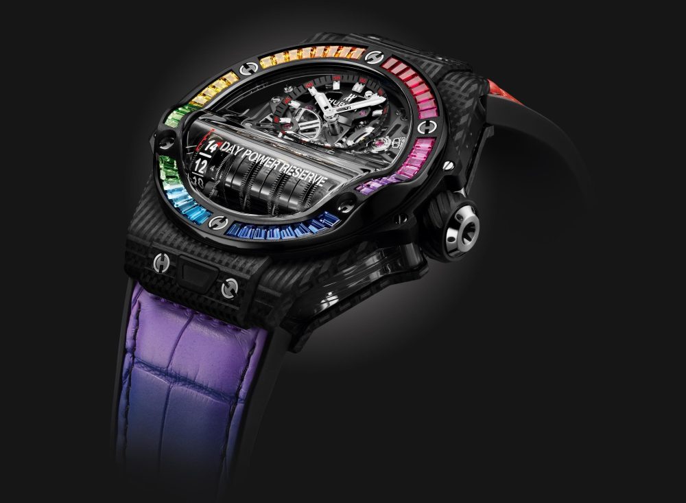 Hublot Big Bang MP-11 POWER RESERVE 14 DAYS 3D CARBON RAINBOW Ref# 911.QD.0123.LR.4099