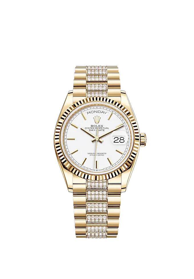 Rolex Day-Date, 36mm, 18k Yellow Gold, Ref# 128238-0082