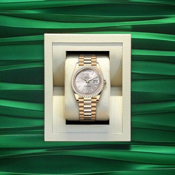 Rolex Day-Date 40, 18k Yellow Gold with Diamond-set, 40mm, Ref# 228398tbr-0040