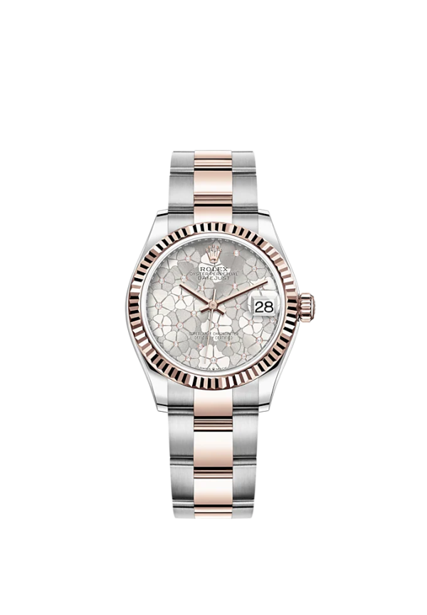 Rolex Datejust 31mm, Oystersteel and 18k Everose Gold and Diamonds, Ref# 278271-0031