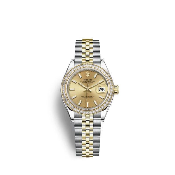 Rolex Lady-Datejust 28, Oystersteel and 18k Yellow Gold, Ref# 279383RBR-0001