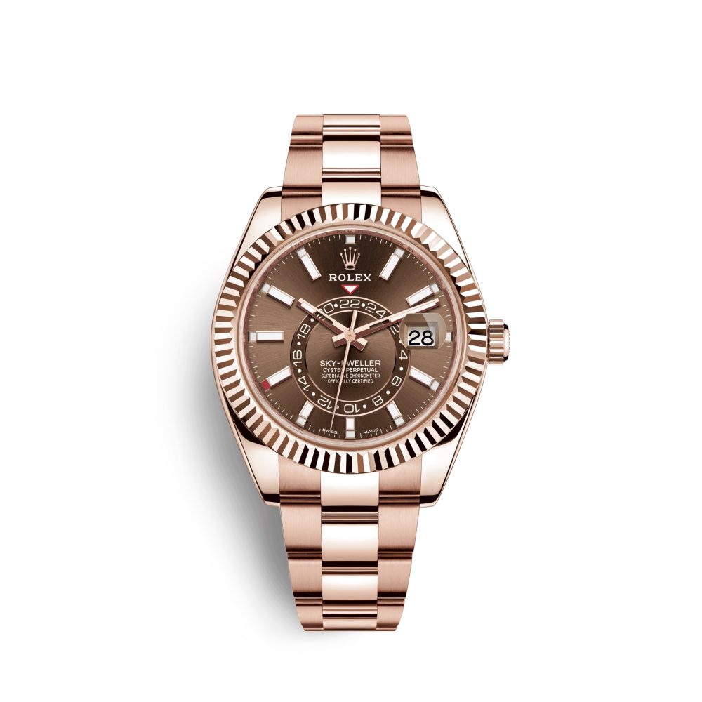 Rolex Sky-Dweller 42mm, 18k Everose Gold, Ref# 326935-0006