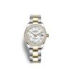 Rolex Datejust 31, Oystersteel, 18kt Yellow Gold and diamonds, Ref# 278383RBR-0027