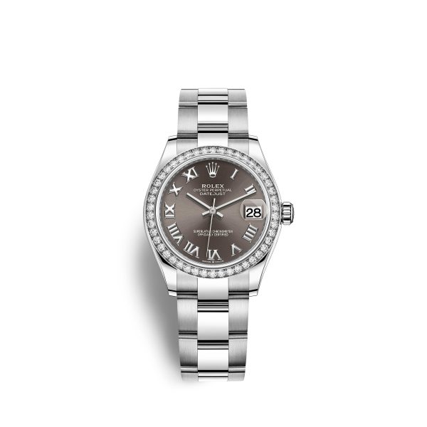 Rolex Datejust 31, Oystersteel, 18kt White Gold and diamonds, Ref# 278384RBR-0025