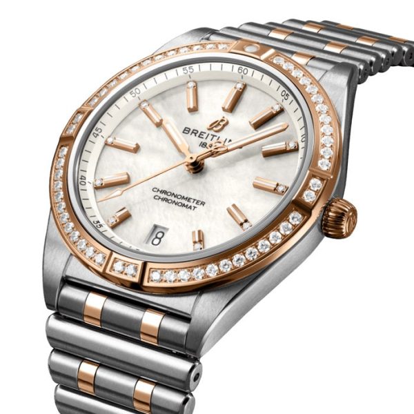 Breitling Chronomat Automatic 36 Stainless Steel & 18k Red Gold (Gem-set) Ref# U10380591A2U1