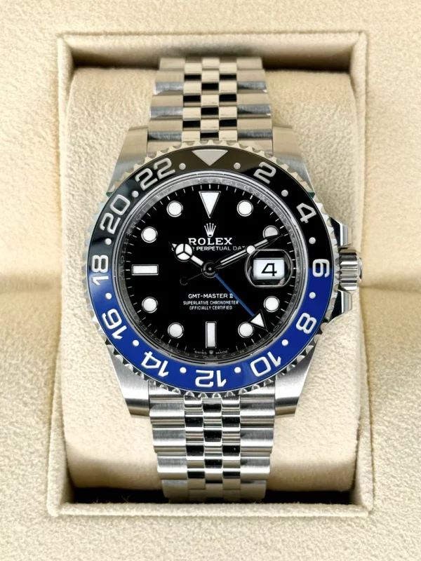 NEW 2024 Rolex GMT-Master II "Batgirl" 40mm 126710BLNR Jubilee Black Dial