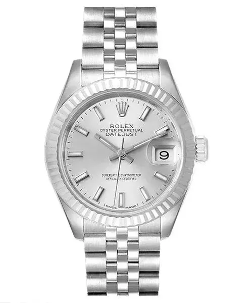 Rolex 179174 Diamond Lady Datejust "White Gold Bezel" Mother Of Pearl-White