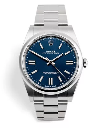 Rolex 124300 Oyster Perpetual 41 'Bright Blue' Brand New