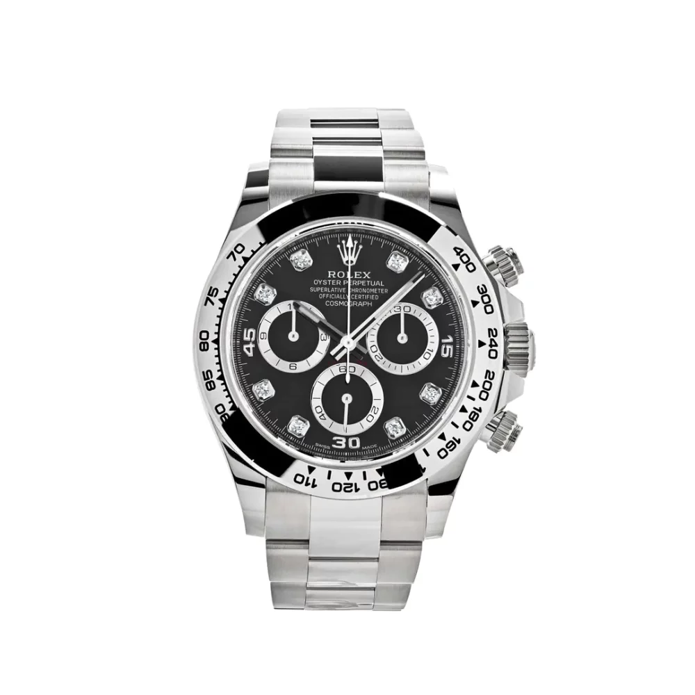 Rolex Daytona 116509 White Gold Black Diamond Dial