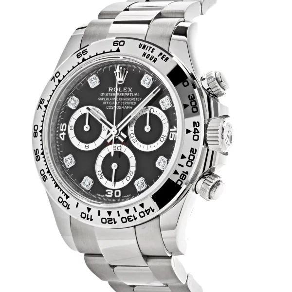 Rolex Daytona 116509 White Gold Black Diamond Dial