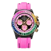 ROLEX Diw Daytona carbon rainbow pink 40mm carbon