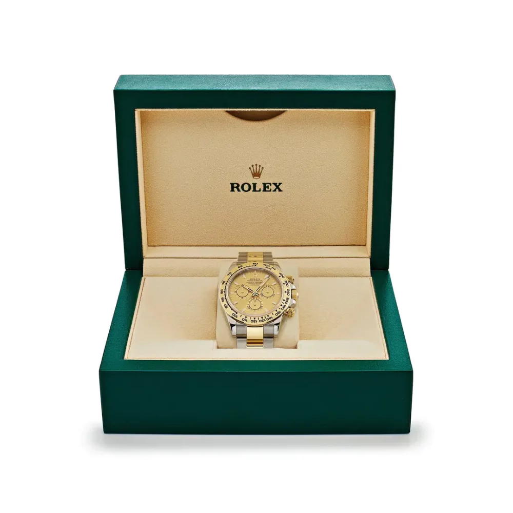 Rolex Daytona 116503 Two-Tone Yellow Gold Stainless Steel Champagne Dial