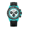 ROLEX Diw Daytona quartz fiber celeste invert 40mm oyster black